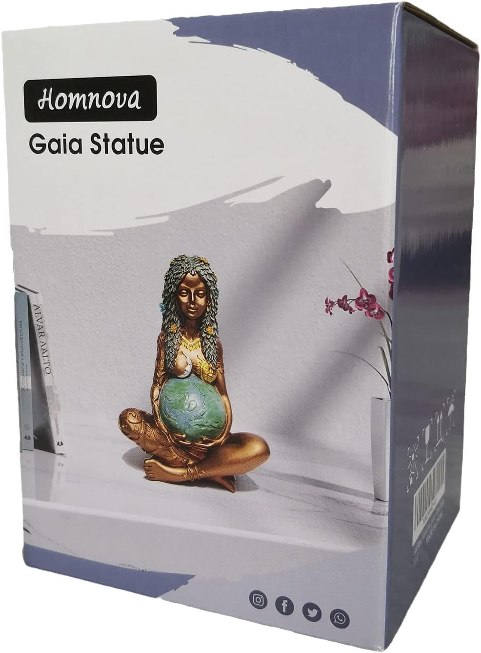 Mother Earth Statue, Fertility Nature Gaia Goddess Statue, Wiccan Altar Table Supplies