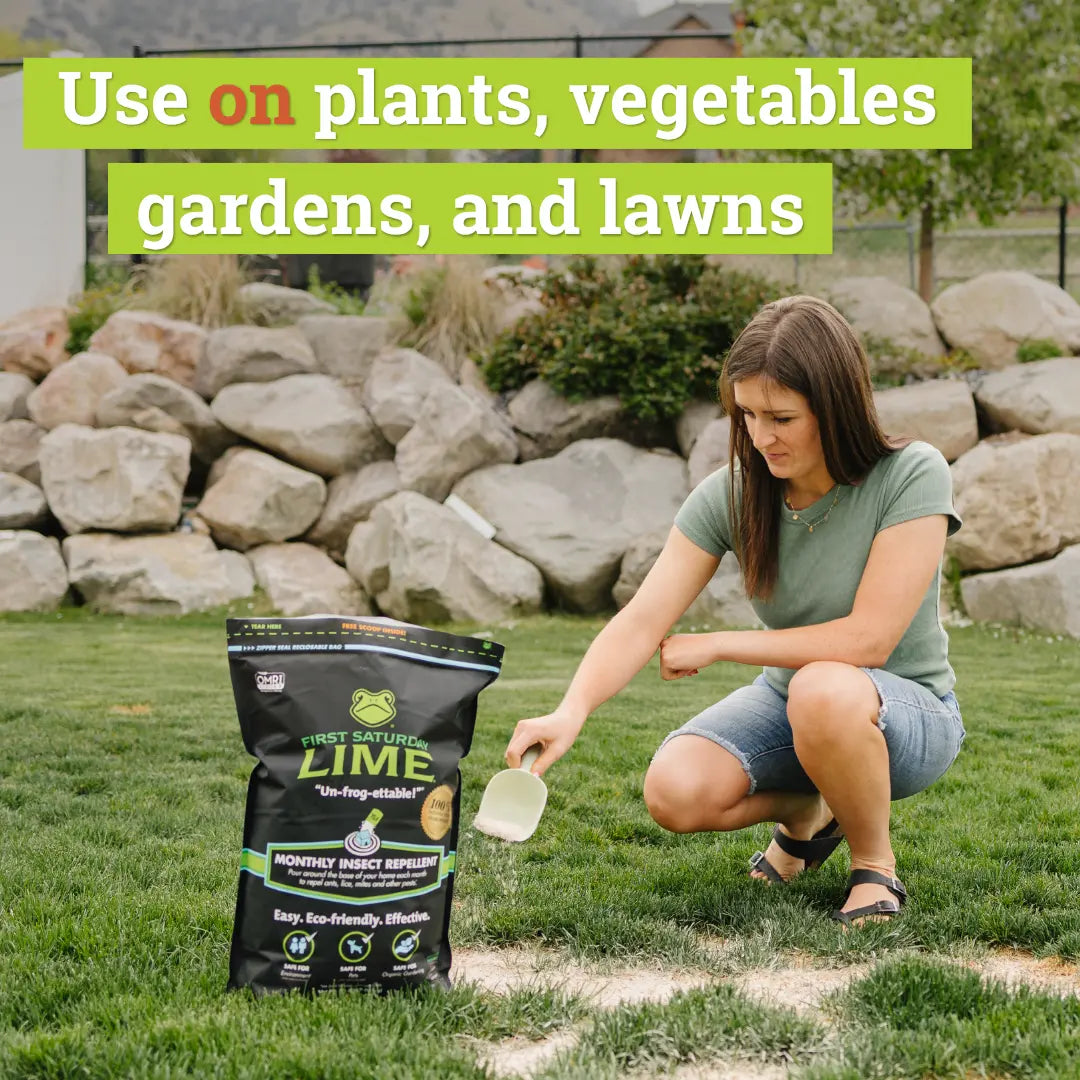 Say goodbye to pesky bugs! 🌿✨ First Saturday Lime is your pet-friendly insect repellent and deodorizer for home, garden, yard, and chicken coop. Keep your space safe and fresh! 🐾🦟 #PestControl #HomeGarden