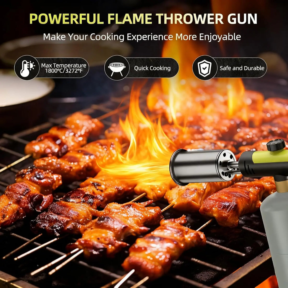 Unleash Your Grilling Game with the SEESE Powerful Propane Torch Gun! 🔥 Perfect for Searing Steak, BBQ, and More! #GrillMaster #SousVide #BBQEssentials