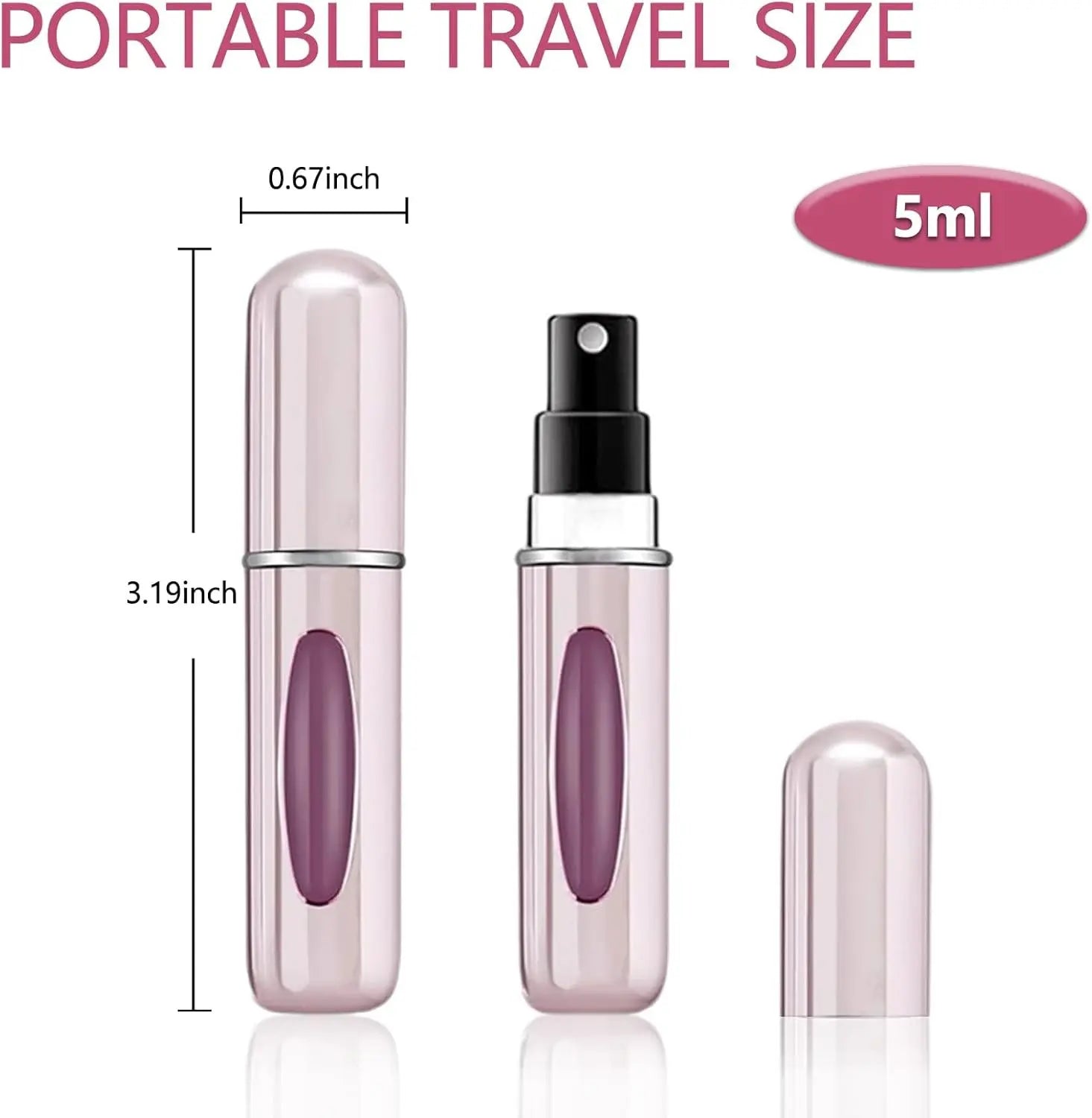 Travel in Style with Our Mini Refillable Perfume Atomizer! ✈️💖 Compact & Portable, Perfect for On-the-Go! Free Fast Shipping! 🌟