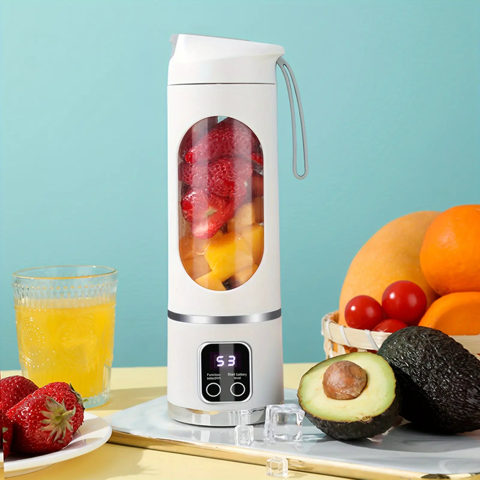 【Tiktok Top Seller】Digital Multimode Juicer Blender - Smart LED Display, Diet-Friendly, Leak Proof Design for Smoothies Liquid Diet, Ice Shakes, Fresh Juice & Baby Food, Compact Blender Smoothieblender for Home & Travel, Summerwins Dealsforyoudays