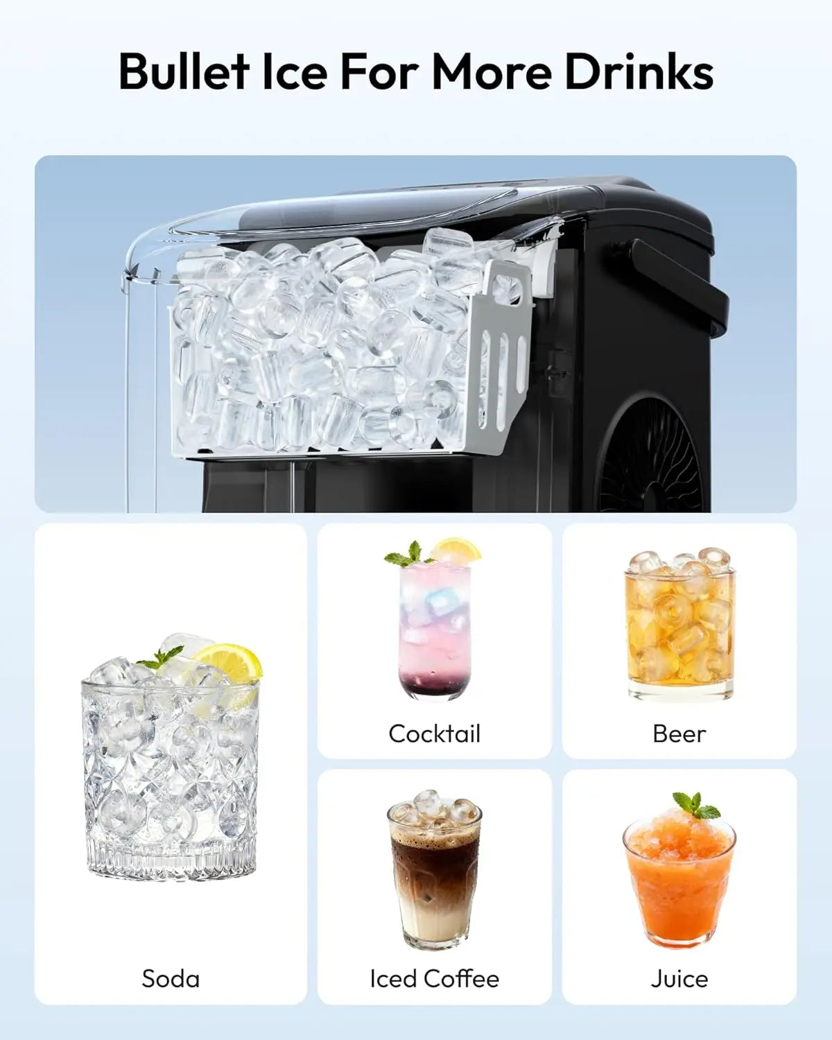 Chill Out Anywhere! ❄️ Meet the 2024 EUHOMY Portable Ice Maker – 26Lbs of Ice in Just 24Hrs, 9 Cubes in 6 Mins! Perfect for Home, Kitchen, Camping & RV Adventures! 🧊✨ #IceMaker #SummerVibes