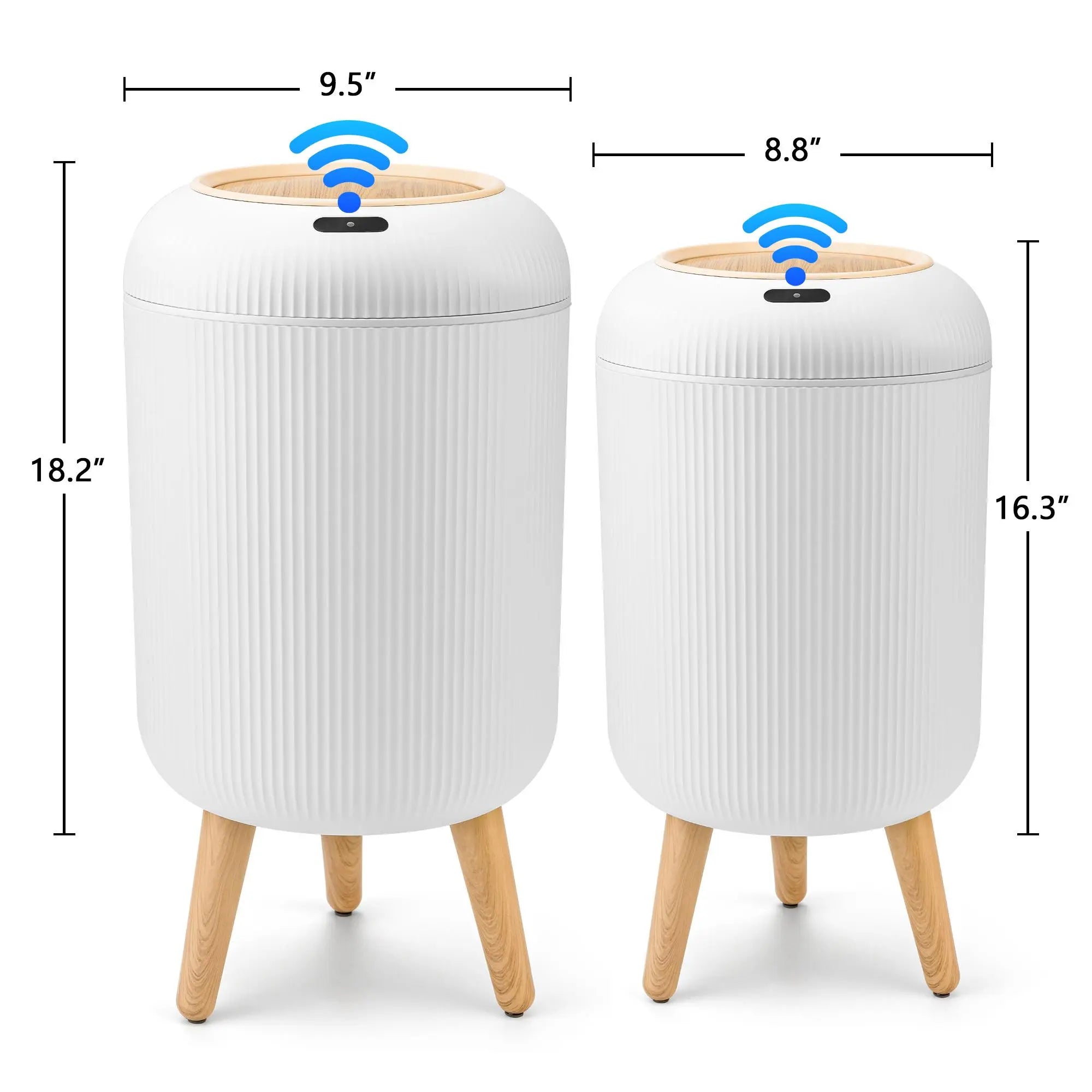 Upgrade Your Space with the Pukomc Smart Induction Waterproof Trash Can – Perfect for Any Room! 🌟♻️ #HomeEssentials #SmartLiving #EcoFriendly