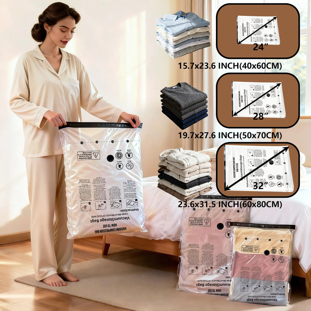 Transform Your Space with Snofrid's 15-Piece Cordless Vacuum Storage Bag Set! 🌟✨ Perfect for Travel & Home Organization! 🧳💼 #SpaceSaver #HomeHacks