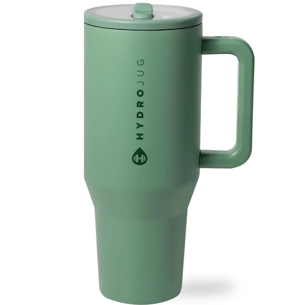 Hydrojug Traveler | Leak-Proof Insulated Tumbler with Flip Straw & Cup Holder Fit Flasks Lid Drinkware Leakproof Tumbler