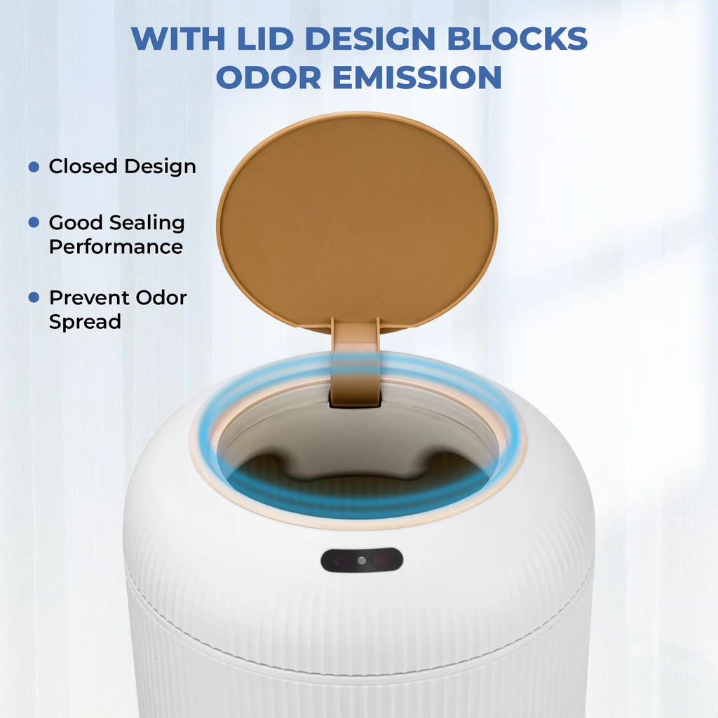 Upgrade Your Space with the Pukomc Smart Induction Waterproof Trash Can – Perfect for Any Room! 🌟♻️ #HomeEssentials #SmartLiving #EcoFriendly