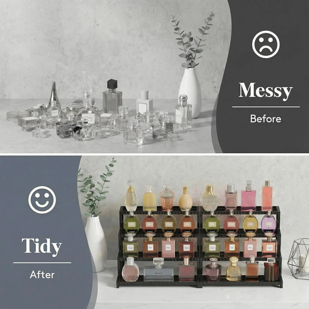 Elevate Your Space with the Lifewit 12" Display Stand - Perfect for Vanity Accessories, Cupcakes & More! #DormRoomInspo #HomeOrganization #CollegeEssentials