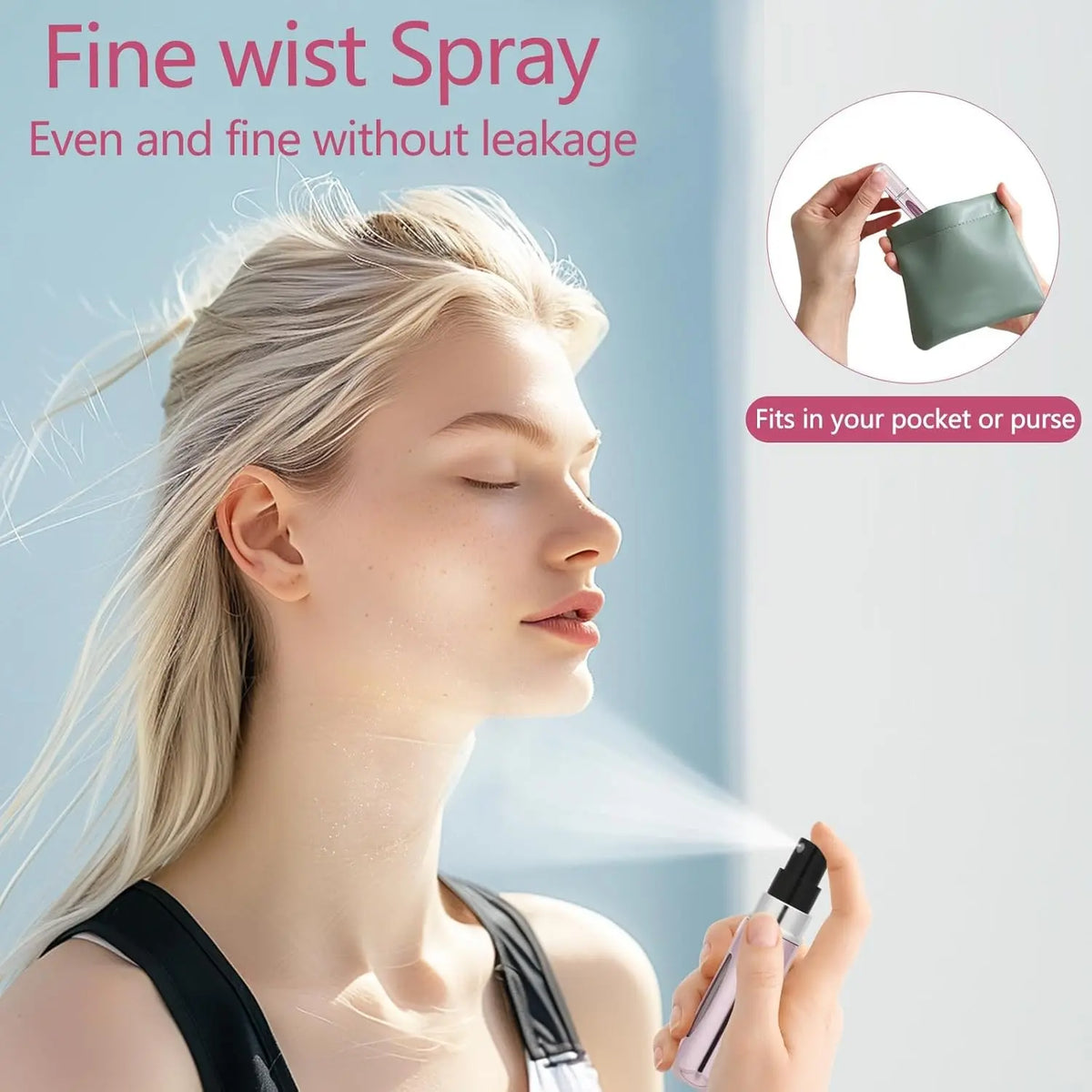 Travel in Style with Our Mini Refillable Perfume Atomizer! ✈️💖 Compact & Portable, Perfect for On-the-Go! Free Fast Shipping! 🌟