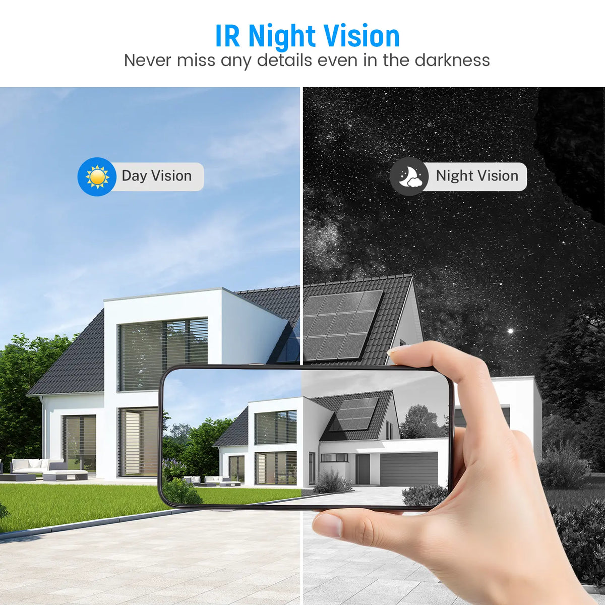 1080P Wireless Video Doorbell Camera, Al Human Detection, Live View, Cloud Storage, Night Vision, Two Way Audio, Instant Alert, 2.4G Wifi Only, Indoor/Outdoor Surveillance Cam for Home Security System