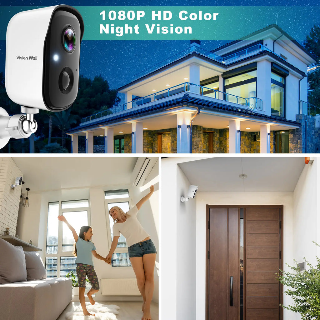 Stay Secure with Vision Well's Solar-Powered Wireless Security Camera! 🌞📹 1080P HD, 2-Way Audio, and Easy Installation for Ultimate Peace of Mind! #HomeSecurity #SmartHome