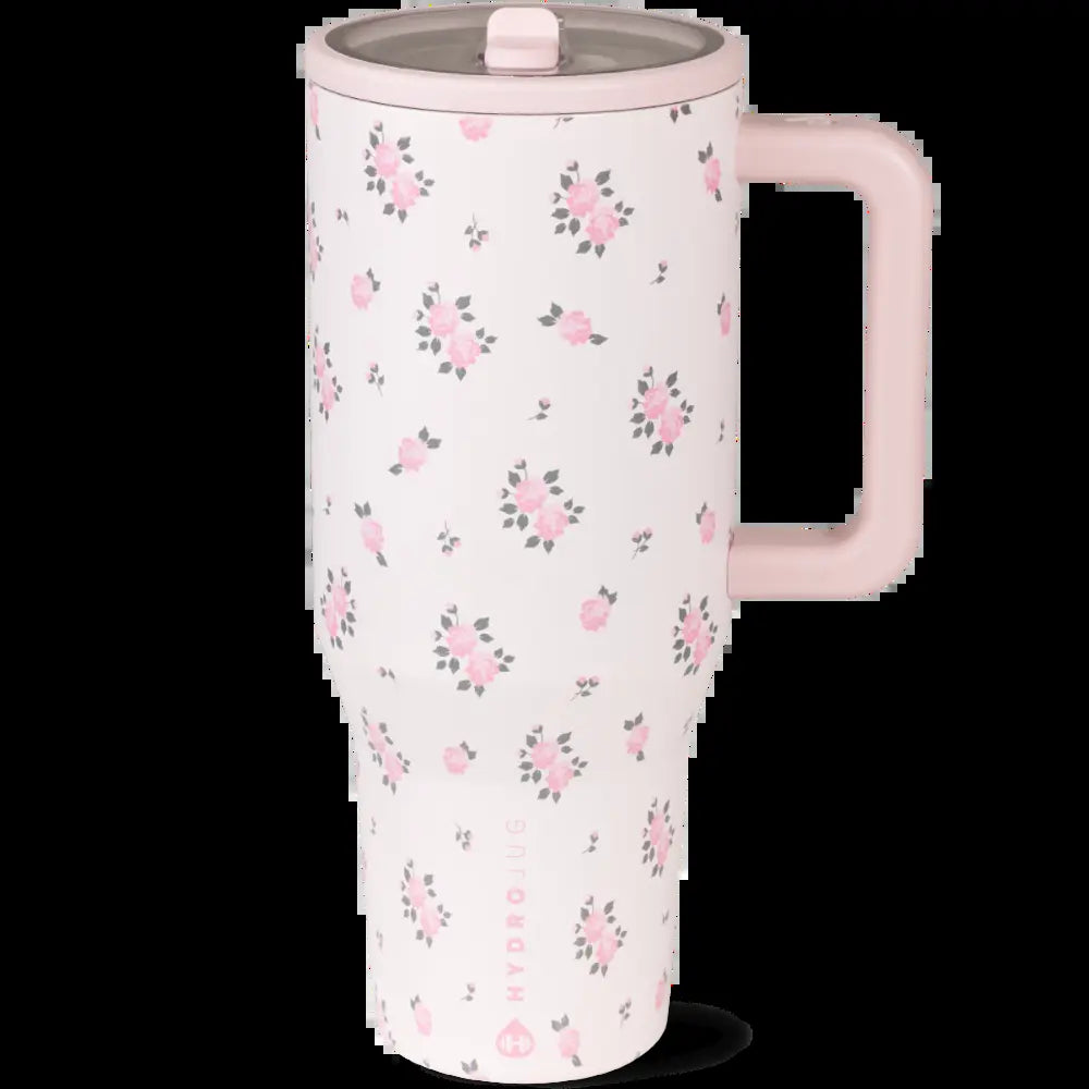 Hydrojug Traveler | Leak-Proof Insulated Tumbler with Flip Straw & Cup Holder Fit Flasks Lid Drinkware Leakproof Tumbler