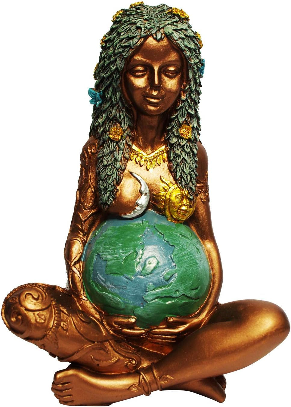 Mother Earth Statue, Fertility Nature Gaia Goddess Statue, Wiccan Altar Table Supplies