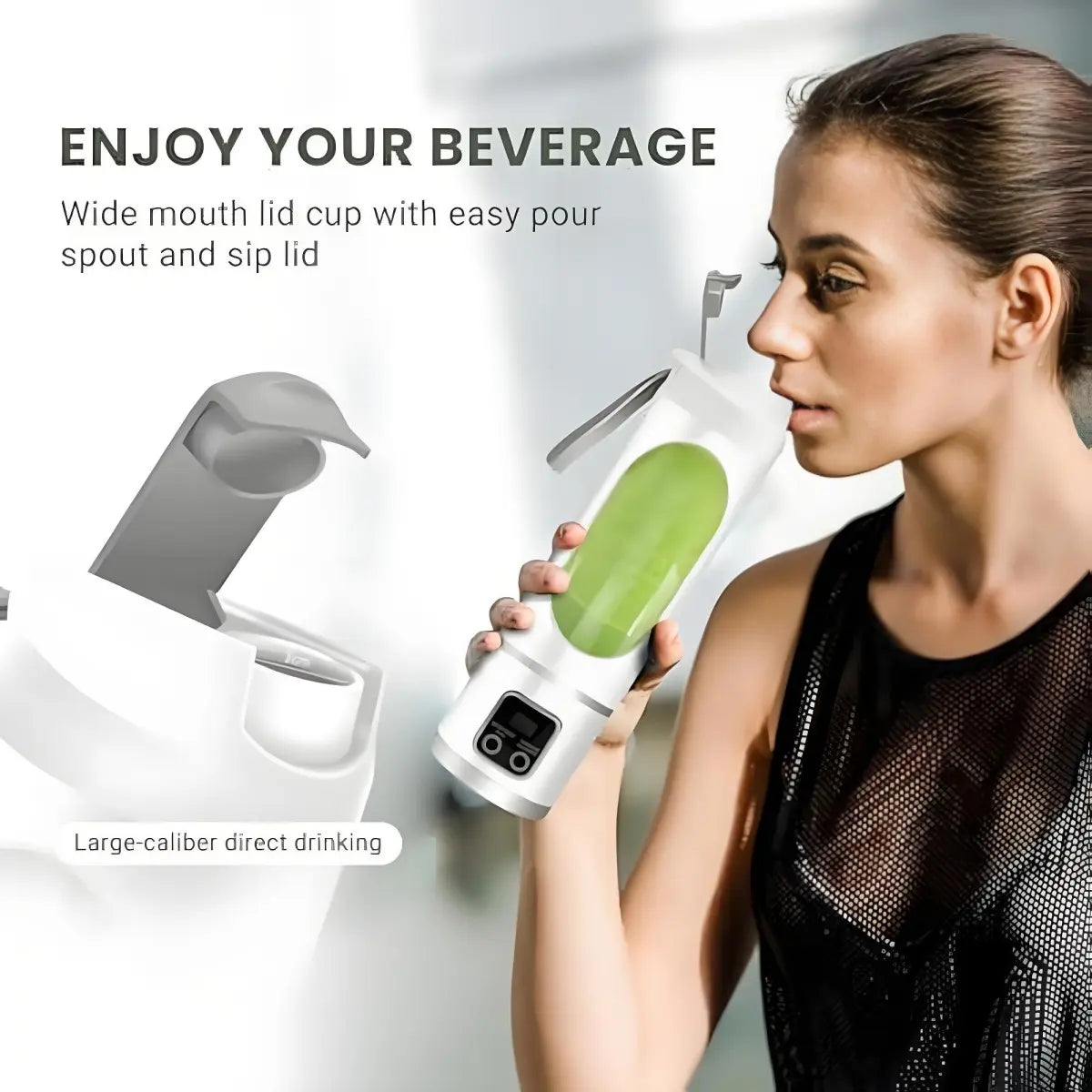 【Tiktok Top Seller】Digital Multimode Juicer Blender - Smart LED Display, Diet-Friendly, Leak Proof Design for Smoothies Liquid Diet, Ice Shakes, Fresh Juice & Baby Food, Compact Blender Smoothieblender for Home & Travel, Summerwins Dealsforyoudays