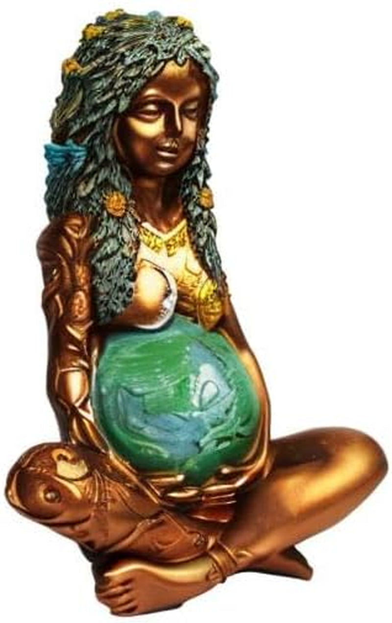 Mother Earth Statue, Fertility Nature Gaia Goddess Statue, Wiccan Altar Table Supplies