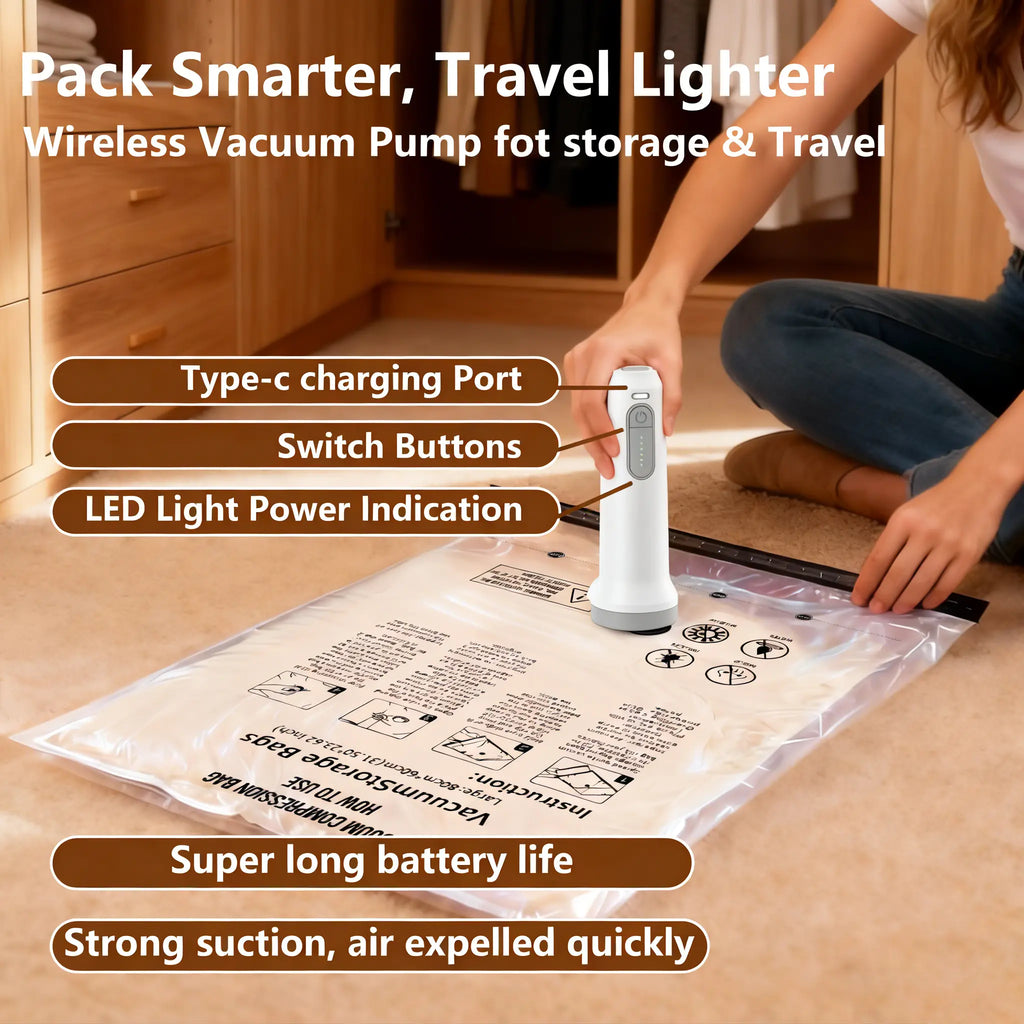 Transform Your Space with Snofrid's 15-Piece Cordless Vacuum Storage Bag Set! 🌟✨ Perfect for Travel & Home Organization! 🧳💼 #SpaceSaver #HomeHacks