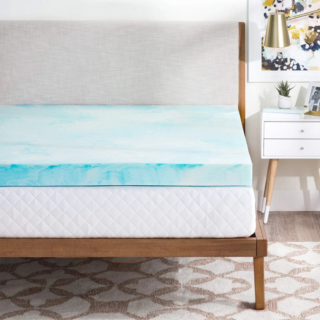 Transform Your Sleep with Our Cooling Gel Memory Foam Bed Topper - The Ultimate Cozy Gift for Back to School and Home Decor!