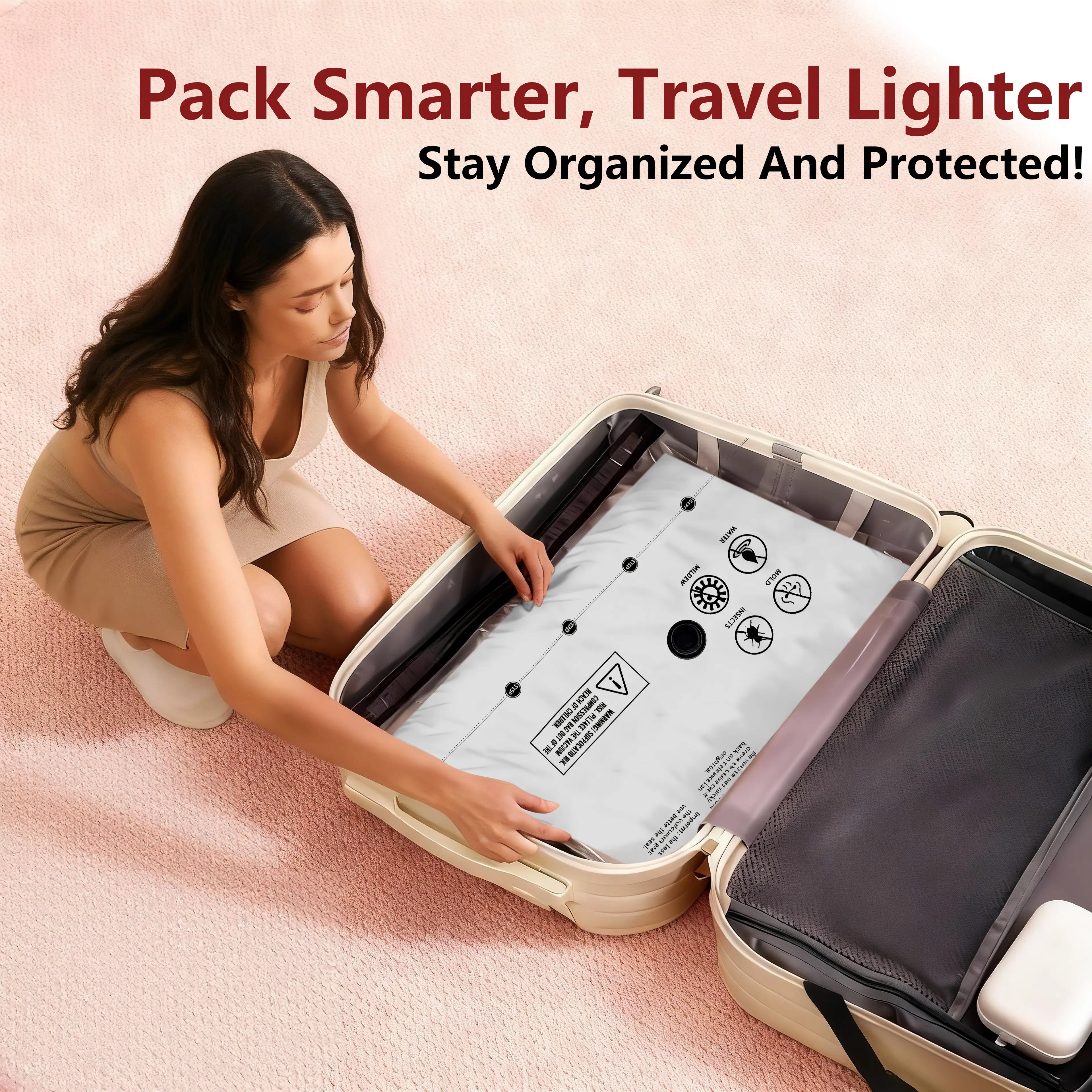 Transform Your Space with Snofrid's 15-Piece Cordless Vacuum Storage Bag Set! 🌟✨ Perfect for Travel & Home Organization! 🧳💼 #SpaceSaver #HomeHacks