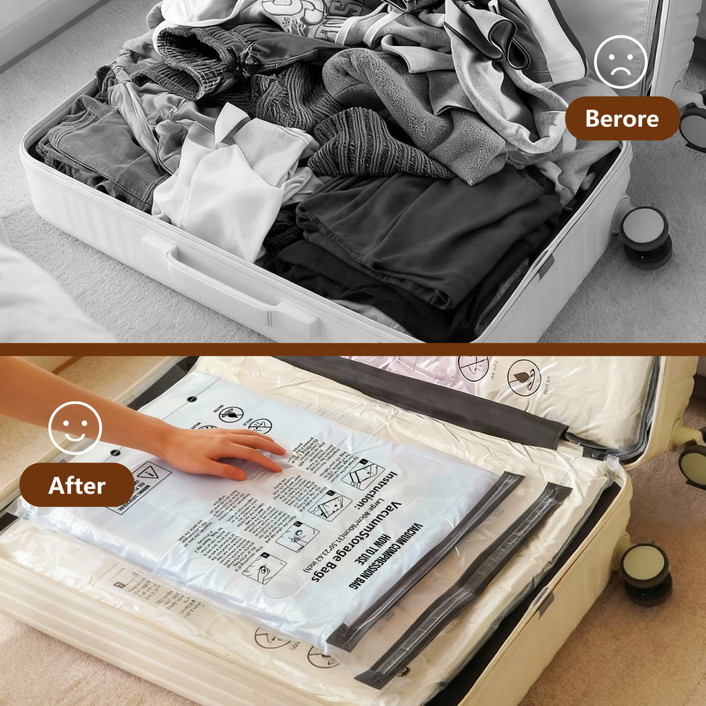 Transform Your Space with Snofrid's 15-Piece Cordless Vacuum Storage Bag Set! 🌟✨ Perfect for Travel & Home Organization! 🧳💼 #SpaceSaver #HomeHacks