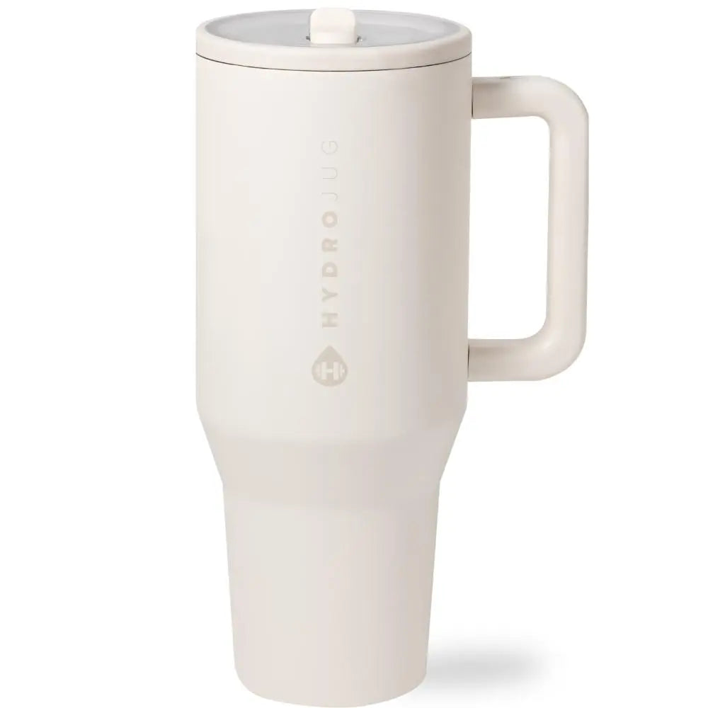 Hydrojug Traveler | Leak-Proof Insulated Tumbler with Flip Straw & Cup Holder Fit Flasks Lid Drinkware Leakproof Tumbler
