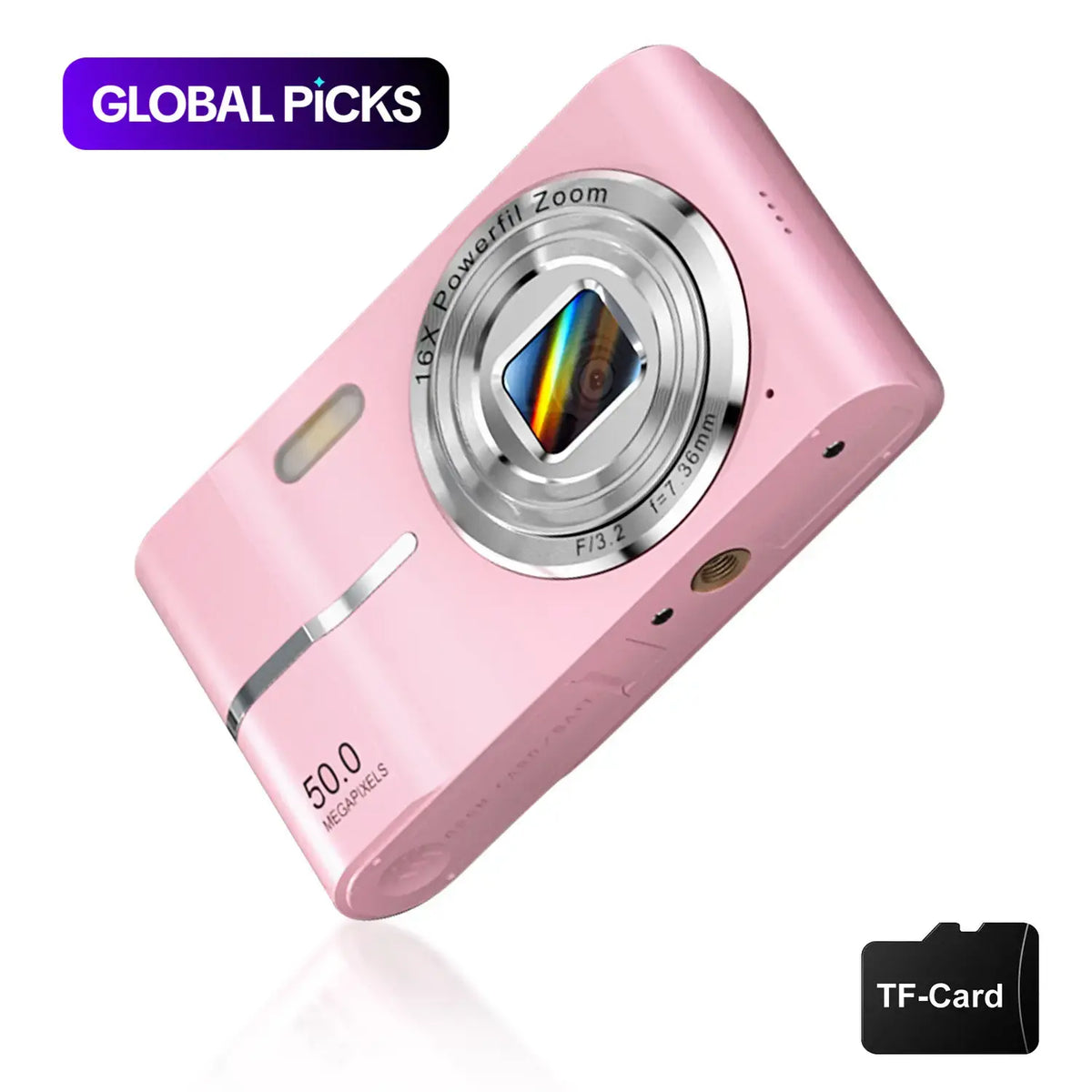 Capture every moment with the FHD 1080P Mini Digital Camera! Perfect for teens and students, this portable pocket-sized gadget features 16X digital zoom and comes with an SD card. A great gift idea for aspiring photographers! #TechGadgets #PhotoMagic