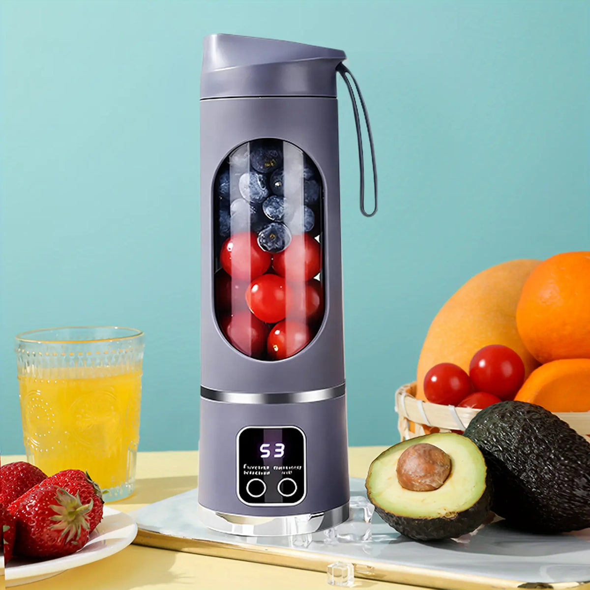 【Tiktok Top Seller】Digital Multimode Juicer Blender - Smart LED Display, Diet-Friendly, Leak Proof Design for Smoothies Liquid Diet, Ice Shakes, Fresh Juice & Baby Food, Compact Blender Smoothieblender for Home & Travel, Summerwins Dealsforyoudays