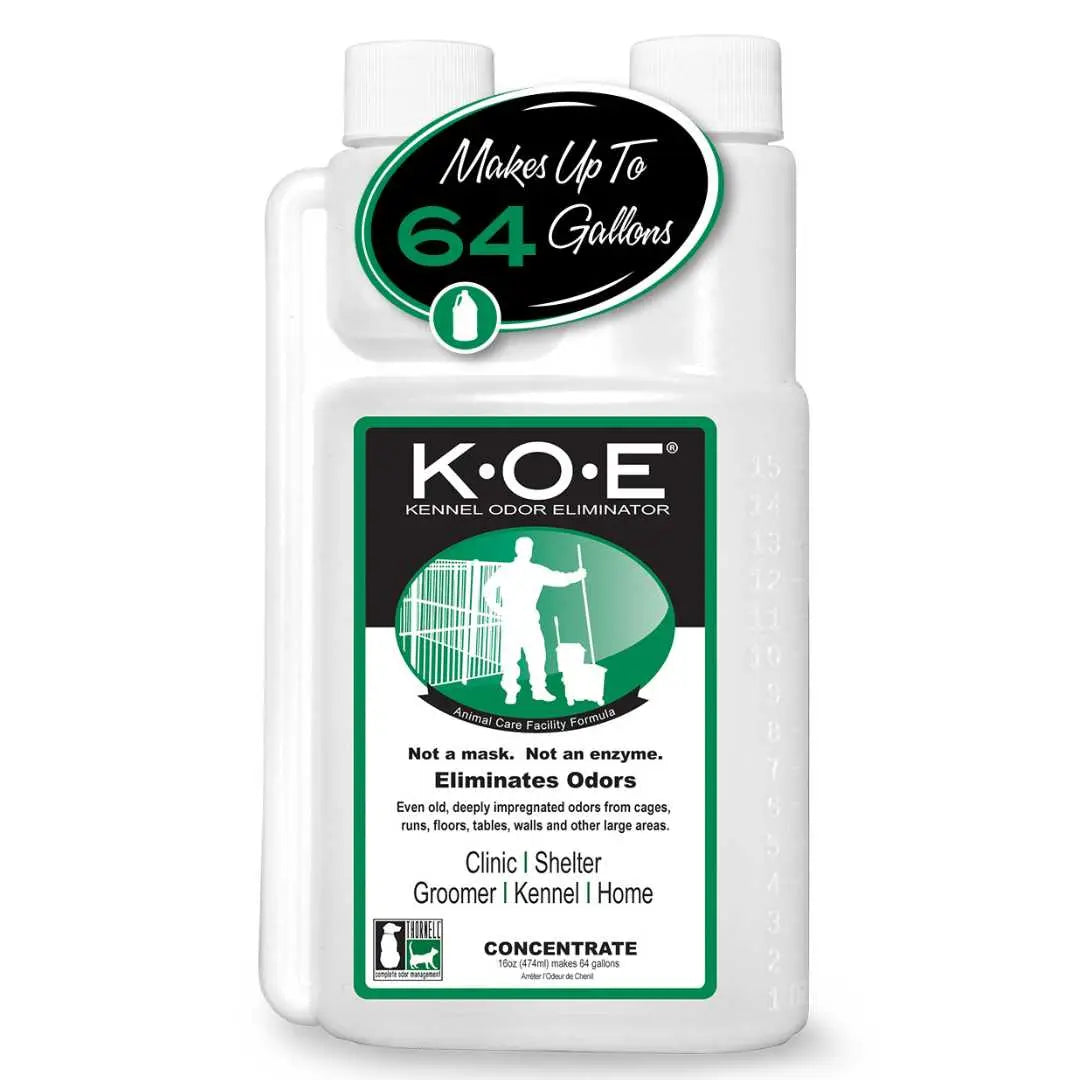 Say goodbye to pet odors! 🌟 K.O.E. 16Oz Kennel Odor Eliminator - Choose Your Favorite Scent! 🐾✨