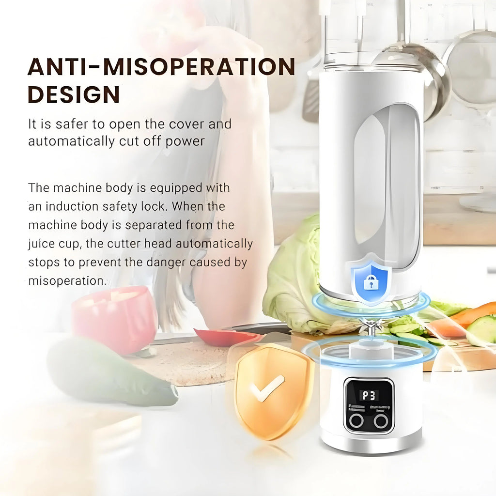 【Tiktok Top Seller】Digital Multimode Juicer Blender - Smart LED Display, Diet-Friendly, Leak Proof Design for Smoothies Liquid Diet, Ice Shakes, Fresh Juice & Baby Food, Compact Blender Smoothieblender for Home & Travel, Summerwins Dealsforyoudays