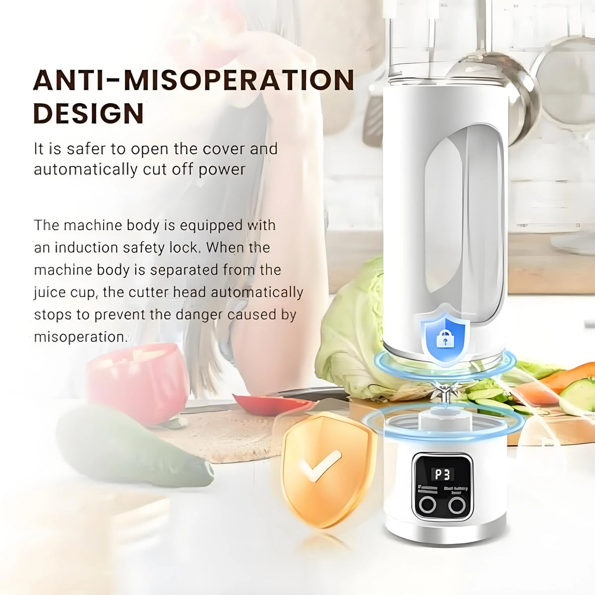 【Tiktok Top Seller】Digital Multimode Juicer Blender - Smart LED Display, Diet-Friendly, Leak Proof Design for Smoothies Liquid Diet, Ice Shakes, Fresh Juice & Baby Food, Compact Blender Smoothieblender for Home & Travel, Summerwins Dealsforyoudays