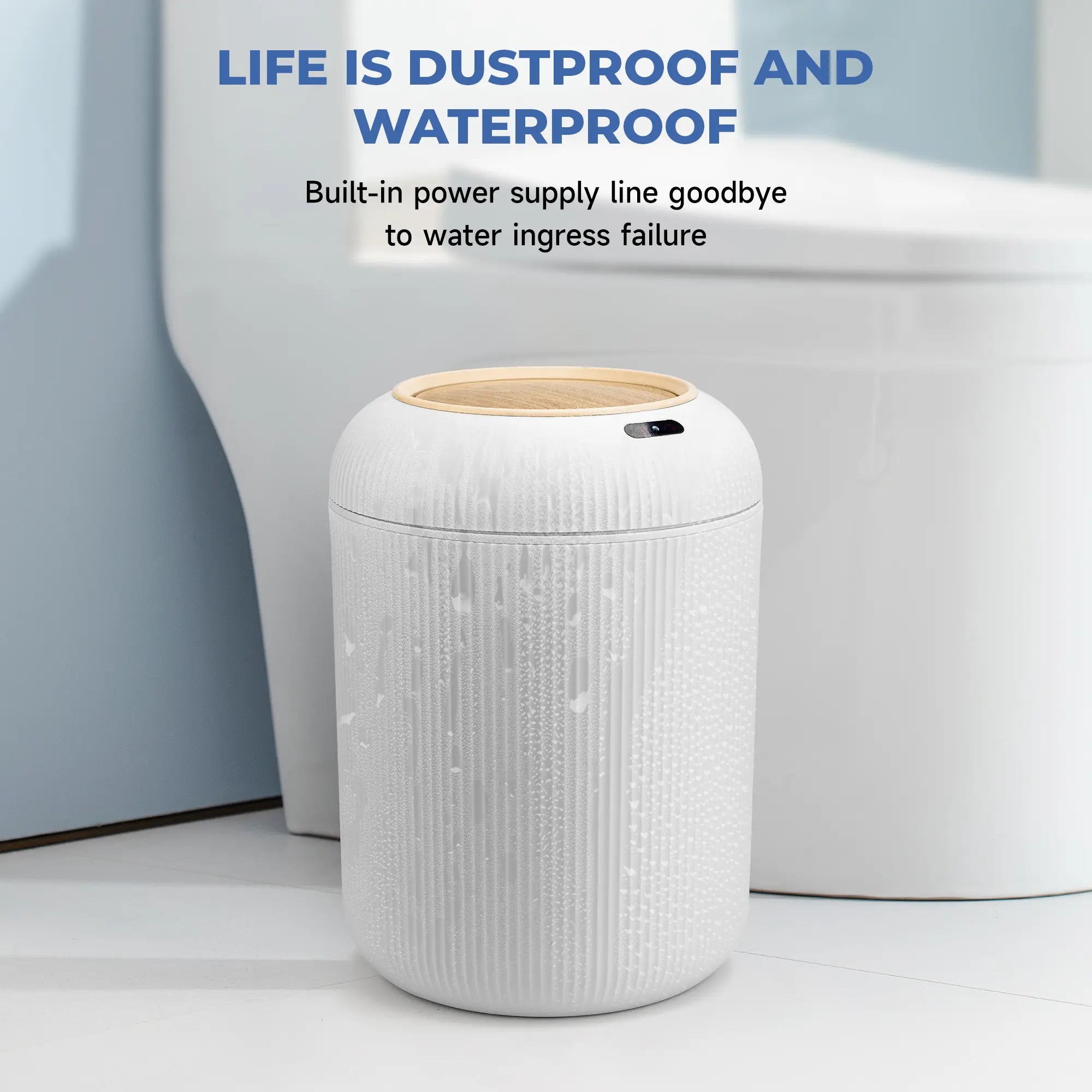 Upgrade Your Space with the Pukomc Smart Induction Waterproof Trash Can – Perfect for Any Room! 🌟♻️ #HomeEssentials #SmartLiving #EcoFriendly